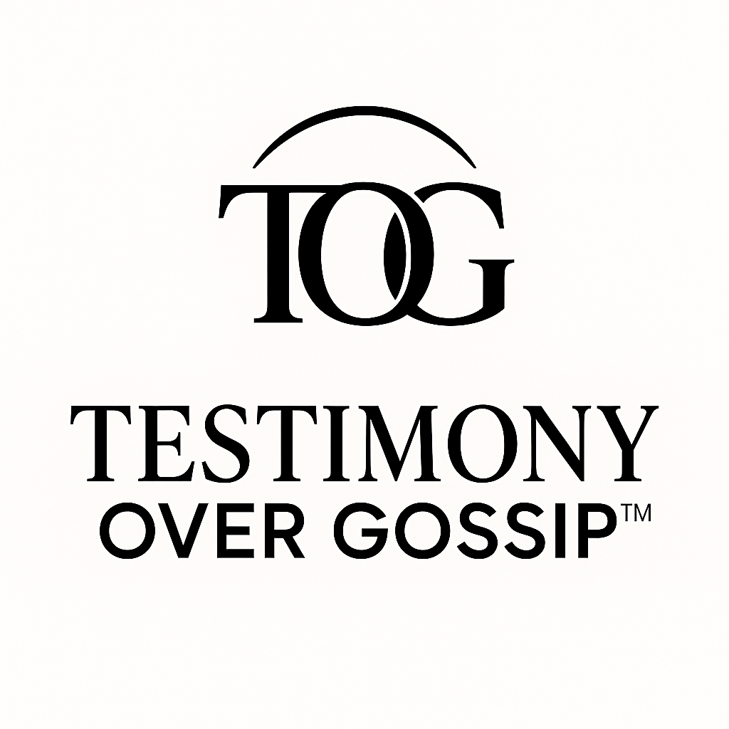 Testimony Over Gossip Logo